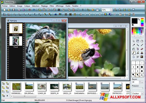 Снимак заслона PhotoFiltre Windows XP