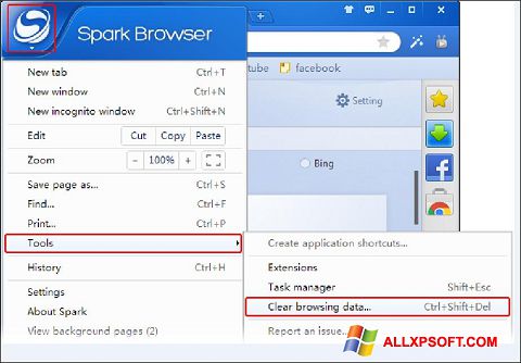 Снимак заслона Spark Windows XP