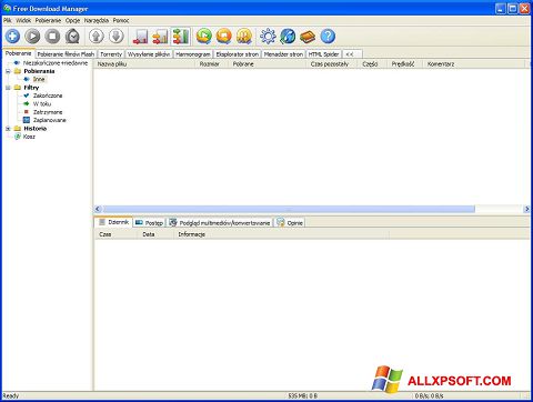 Снимак заслона Free Download Manager Windows XP