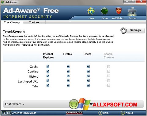 Снимак заслона Ad-Aware Windows XP