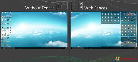Снимак заслона Fences Windows XP