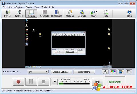 Снимак заслона Debut Video Capture Windows XP