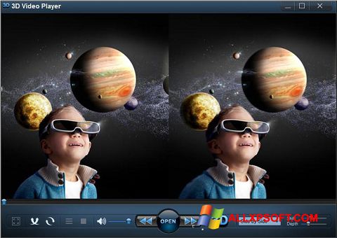 Снимак заслона 3D Video Player Windows XP