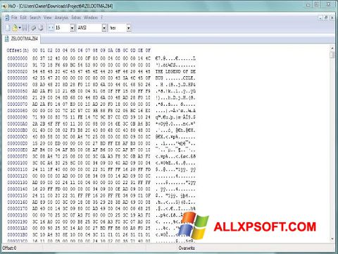 Снимак заслона HxD Hex Editor Windows XP