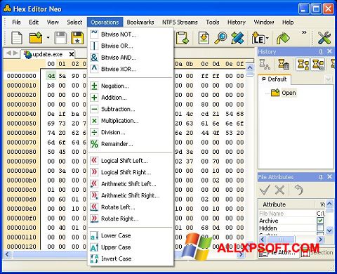 Снимак заслона Hex Editor Neo Windows XP