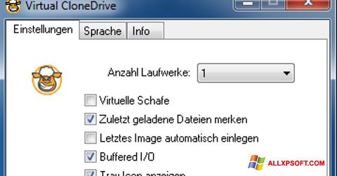 Снимак заслона Virtual CloneDrive Windows XP