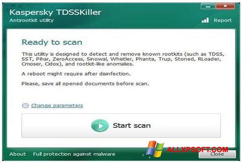 Снимак заслона Kaspersky TDSSKiller Windows XP
