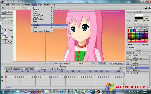 Снимак заслона Anime Studio Windows XP