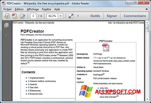 Снимак заслона PDFCreator Windows XP