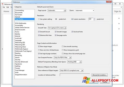Снимак заслона Adobe Acrobat Reader DC Windows XP