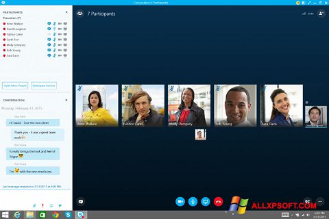 Снимак заслона Skype for Business Windows XP