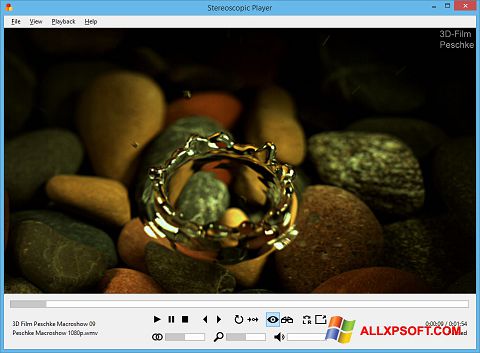 Снимак заслона Stereoscopic Player Windows XP