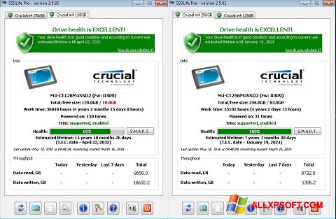 Снимак заслона SSDLife Windows XP