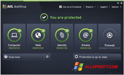 Снимак заслона AVG AntiVirus Pro Windows XP