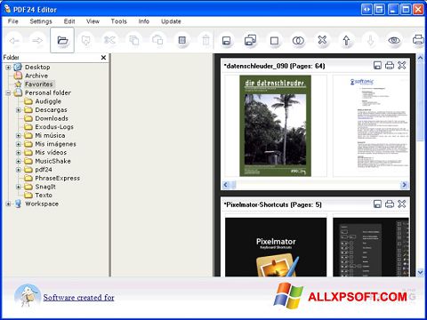 Снимак заслона PDF24 Creator Windows XP