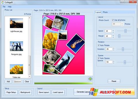 Снимак заслона CollageIt Windows XP