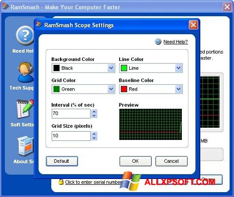 Снимак заслона RamSmash Windows XP