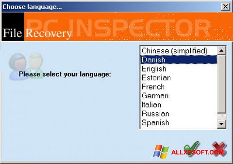 Снимак заслона PC Inspector File Recovery Windows XP