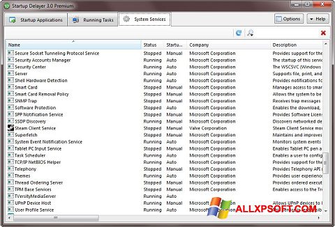 Снимак заслона Startup Delayer Windows XP