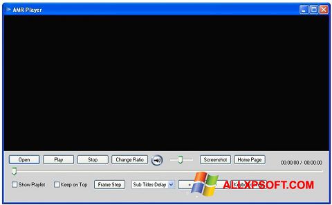 Снимак заслона AMR Player Windows XP