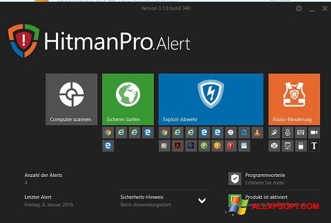 Снимак заслона HitmanPro Windows XP