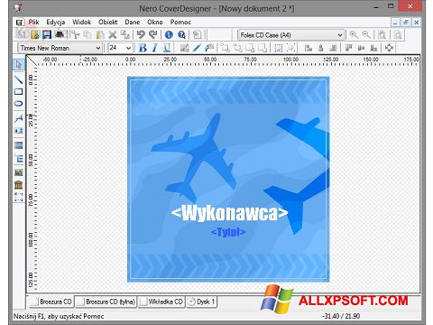 Снимак заслона Nero Cover Designer Windows XP