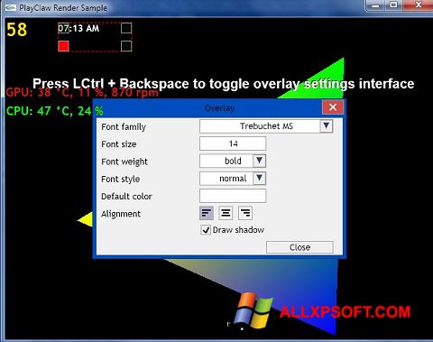 Снимак заслона PlayClaw Windows XP
