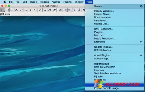 Снимак заслона ImageJ Windows XP