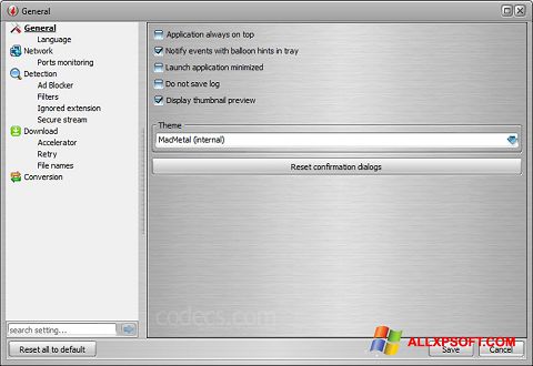 Снимак заслона VSO Downloader Windows XP