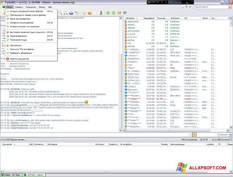 Снимак заслона FlylinkDC++ Windows XP