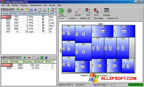 Снимак заслона Cutting Windows XP