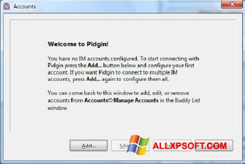 Снимак заслона Pidgin Windows XP