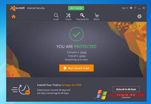 Снимак заслона Avast Internet Security Windows XP