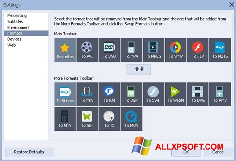 Снимак заслона AVS Video Converter Windows XP