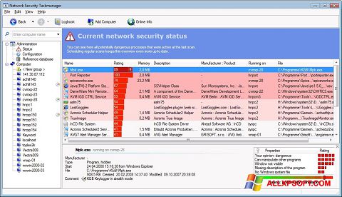 Снимак заслона Security Task Manager Windows XP