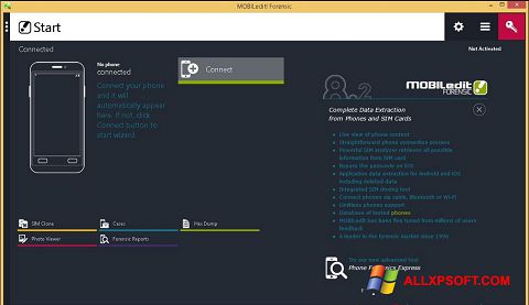 Снимак заслона MOBILedit! Windows XP