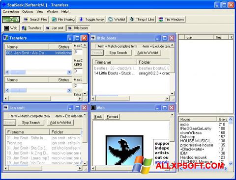 Снимак заслона Soulseek Windows XP