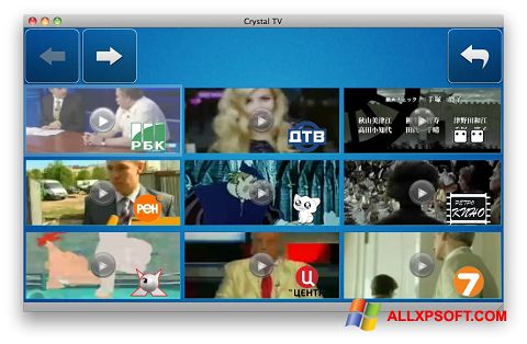 Снимак заслона Crystal TV Windows XP