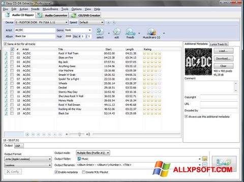 Снимак заслона Easy CD-DA Extractor Windows XP