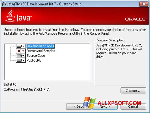 Снимак заслона Java Development Kit Windows XP