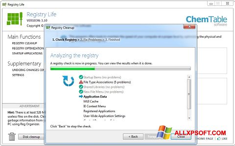 Снимак заслона Registry Life Windows XP