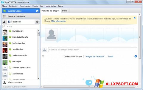 Снимак заслона Skype Beta Windows XP