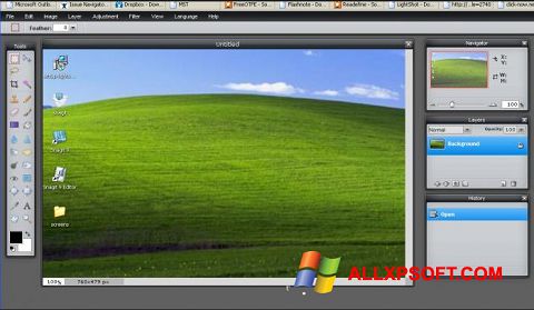 Снимак заслона LightShot Windows XP