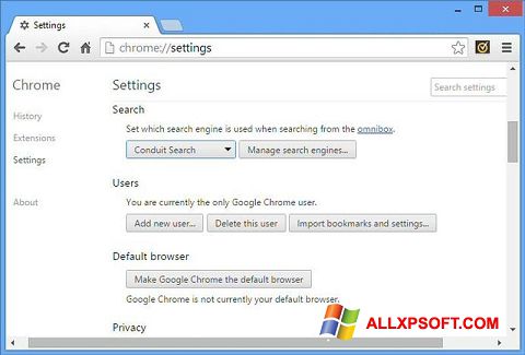 Снимак заслона Chrome Cleanup Tool Windows XP