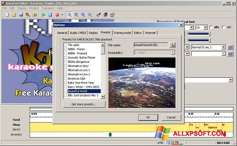 Снимак заслона KaraFun Windows XP