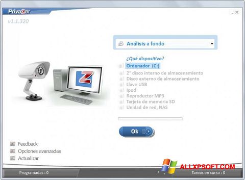 Снимак заслона PrivaZer Windows XP