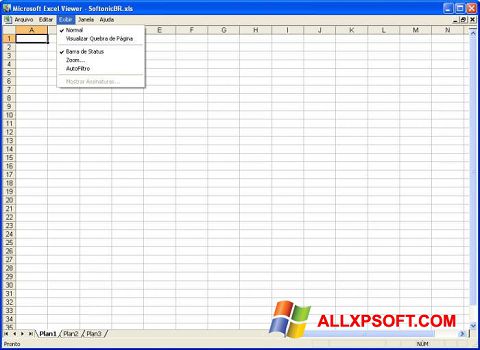 Снимак заслона Excel Viewer Windows XP