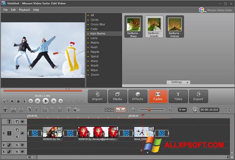 Снимак заслона Movavi Video Suite Windows XP