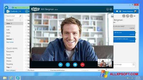 Снимак заслона Skype Windows XP