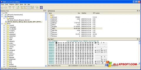 Снимак заслона DMDE Windows XP